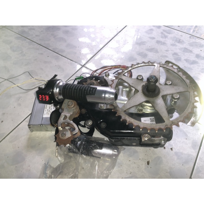 Máy Yamaha cao cấp lên sẳn tay ga dùng cho xe trợ lực và xe đạp điện Nhật bãi