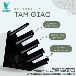 Kệ đựng ly tam giác, khay đưng ly trà sữa