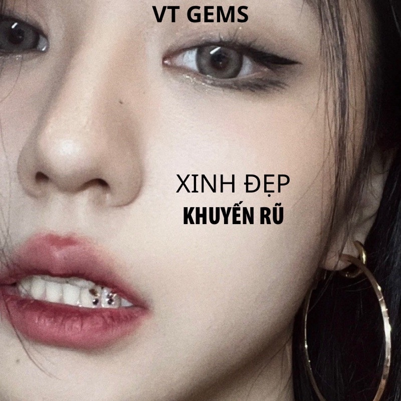 Đá đính răng hình bướm xinh