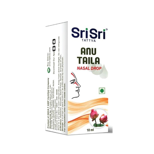 Nước Nhỏ Mũi Anu Taila Với 15 Thảo Dược Ayurveda - Giảm Nhức Đầu, Viêm Xoang, Viêm Mũi Dị Ứng | Thiên Nhiên