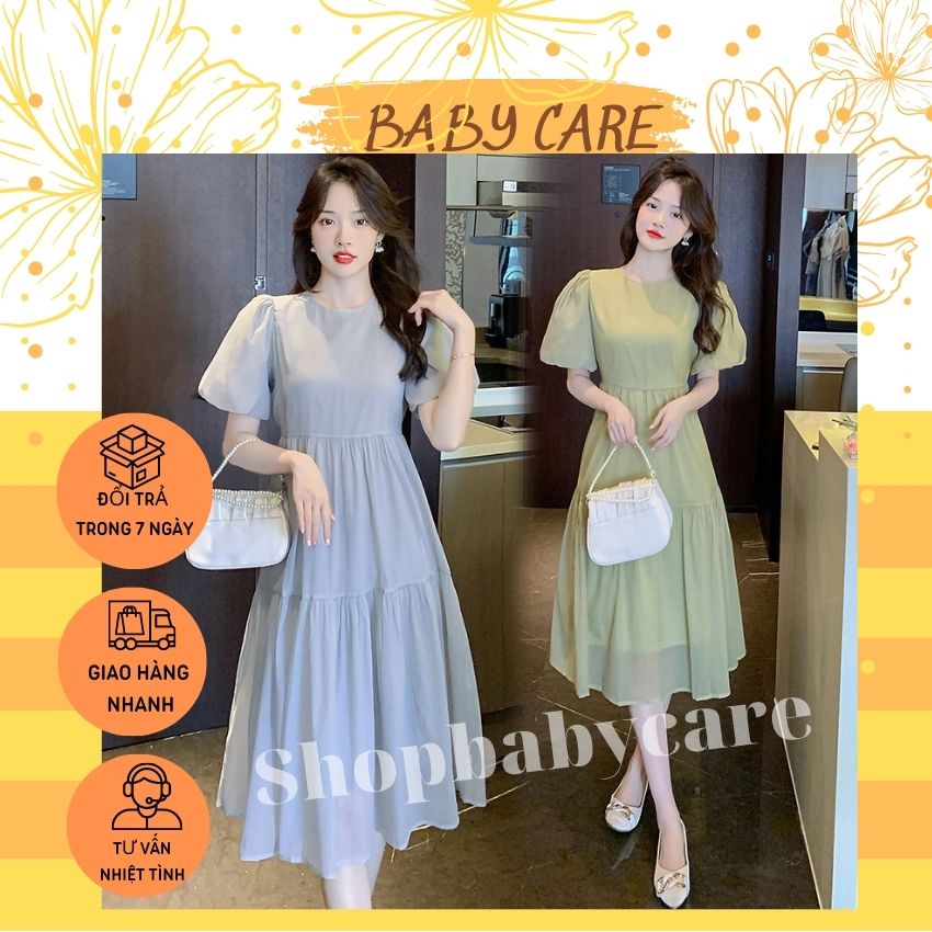 VÁY BẦU TIỂU THƯ NHẸ NHÀNG CHẤT MỀM MÁT- ĐẦM BẦU CÔNG SỞ MẶC ĐI LÀM ĐI CHƠI THOẢI MÁI
