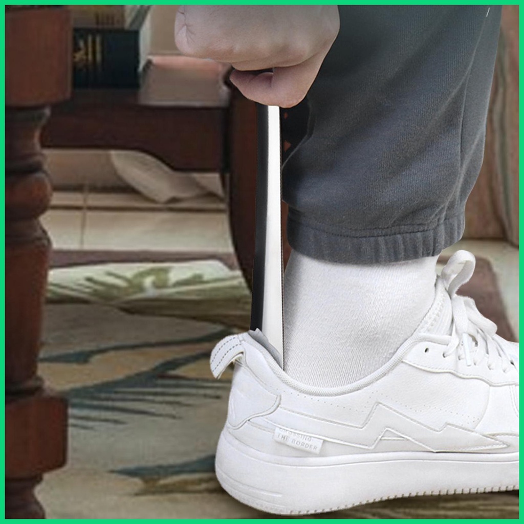 Dụng Cụ Hỗ Trợ Mang Giày Bằng Thép Không Gỉ Tay Cầm Dài Tiện Dụng Cho Nam Và Nữ