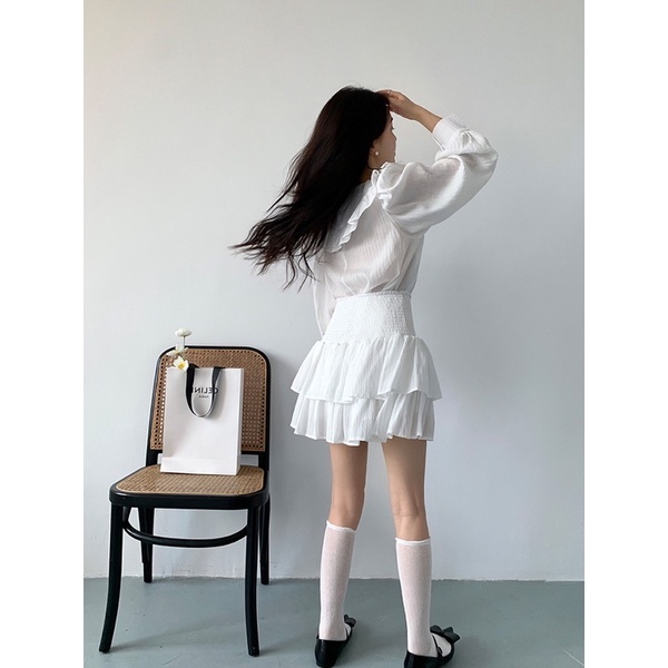 SET ĐỒ SƠ MI BÈO KÈM CHÂN VÁY TẦNG