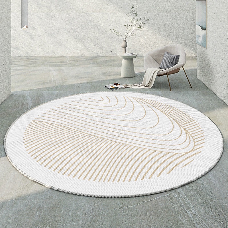 Ruffled round Carpet Living Room Sofa Leg Pads Household Coffee Table Bedroom Bedside Blanket Dressi