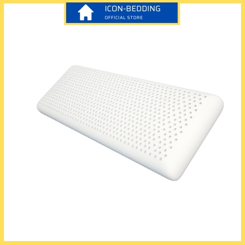 Gối Đôi Cao Su Thiên Nhiên Kim Cương 39x117x10cm, Gối Dài Chính Hãng By Icon-Bedding