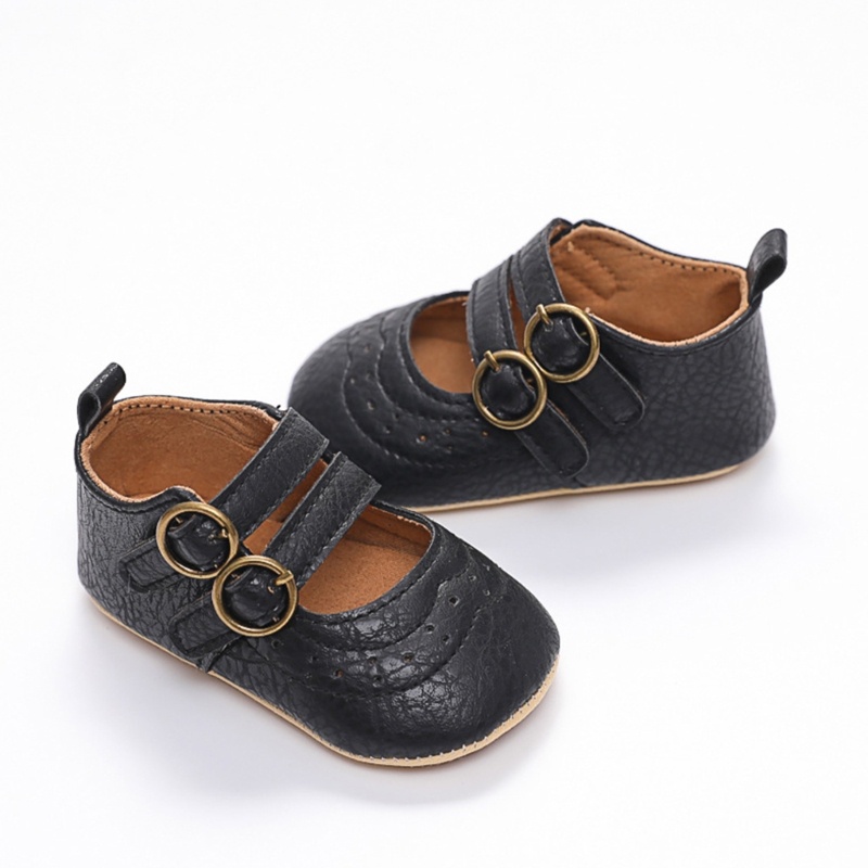 Giày Da PU Chống Trượt Cho Bé Sơ Sinh Tập Đi
