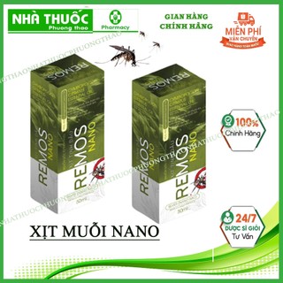 Xịt muỗi tinh dầu REMOS nano, xua muỗi,duổi muỗi