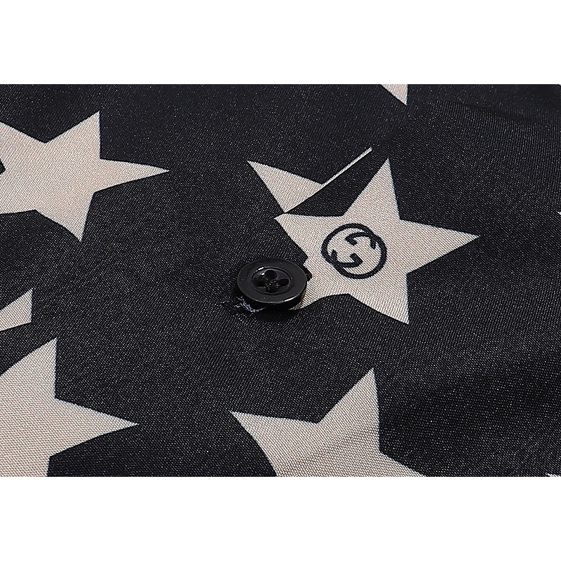 Áo Sơ Mi Tay Ngắn In Hình Ngôi Sao Cổ Điển Thời Trang Cho Cặp Đôi