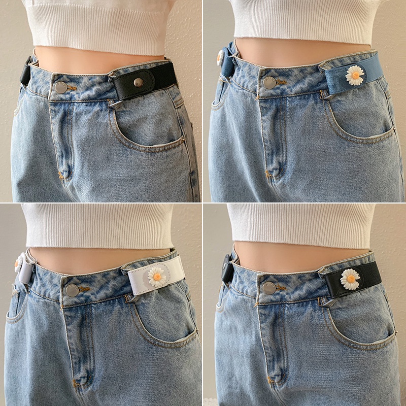 Thắt Lưng Quần Jean Co Giãn Điều Chỉnh Được Trang Trí Mới