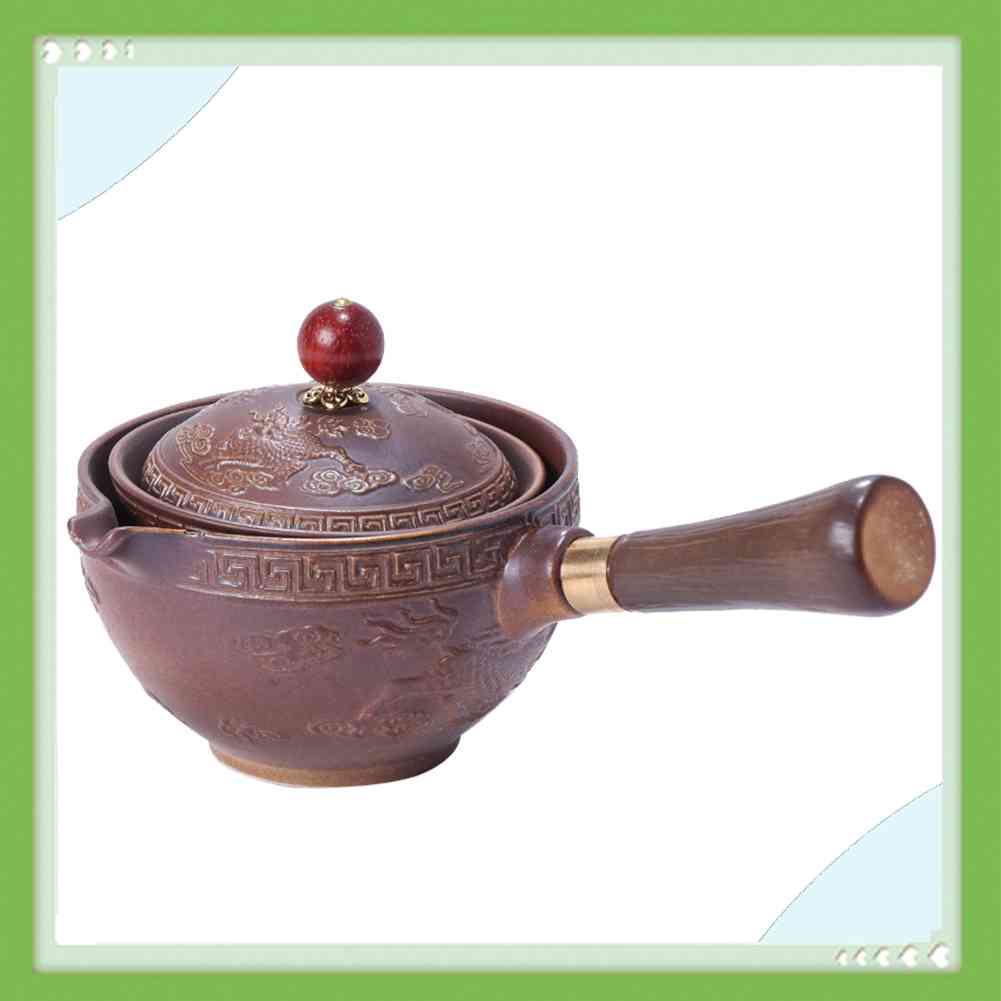 Bộ Ấm Trà Bằng Gốm Sứ Phong Cách Trung Hoa