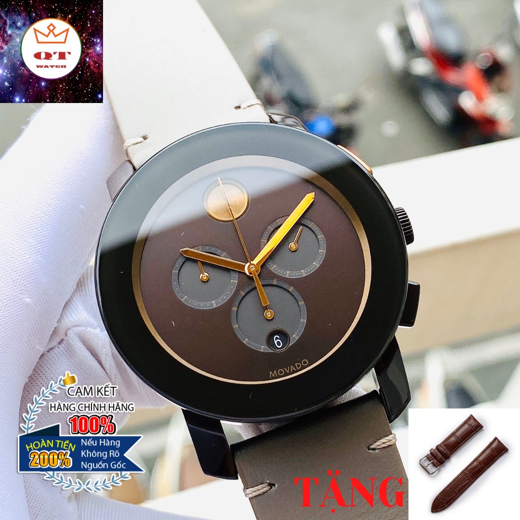 Đồng Hồ Nam MOVADO LARGE BOLD WATCH 43.5MM 3600445 Chính Hãng Tặng Dây Da Cao Cấp