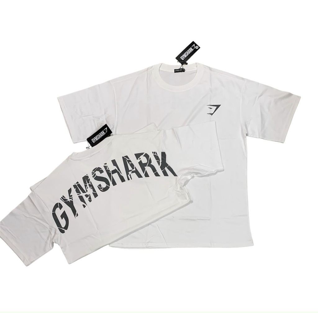 Áo thun nam Oversize Gymshark logo gãy chất vải dày dặn dành cho bạn từ 55 đến 95kg