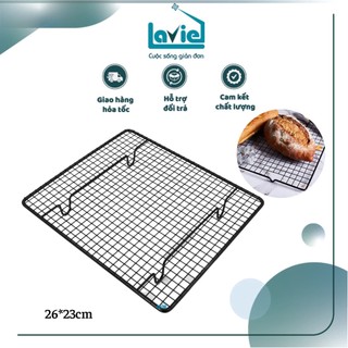 Rack Hong Bánh / Rack nướng bánh màu đen sơn tĩnh điện - KT 26x23x3cm