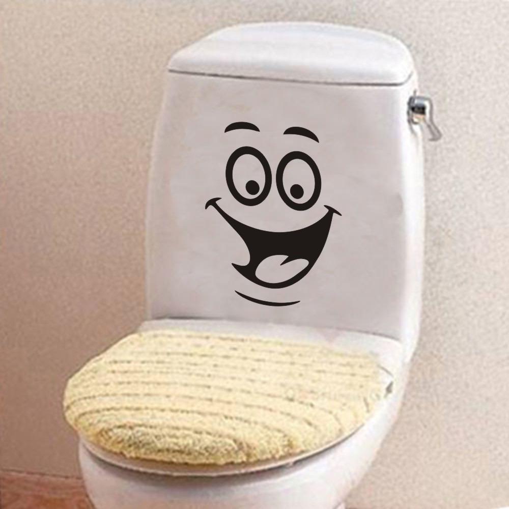 Nhãn Dán Toilet Hiệu Ứng Lập Thể Hình Đôi Mắt To Dễ Thương DIY
