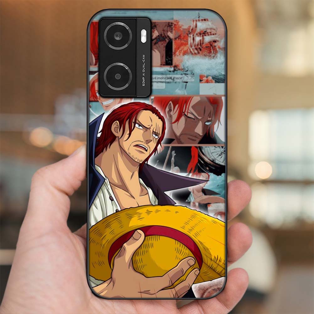 Ốp lưng Oppo A77s viền đen in hình Shanks One Piece Đảo Hải Tặc