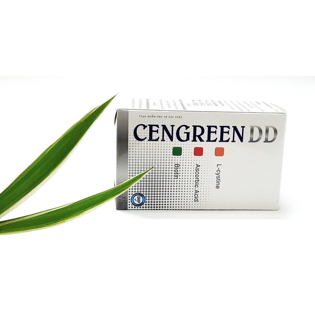 Hộp 60 viên CENGREEN DD có tác dụng bổ sung dưỡng chất, giảm quá trình lão hóa da, tóc, móng, giảm nám da và sạm da