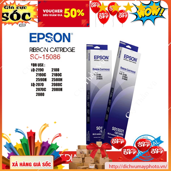 Hộp Mực Ruy Băng Lq2170 Lq2180 Lq2190 Mét 169.8 Chất Lượng INECO