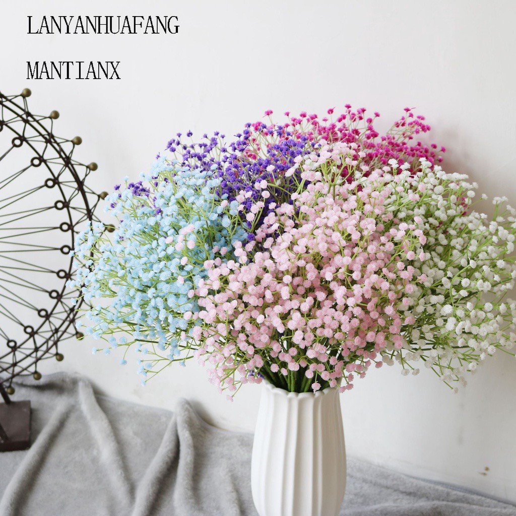 Hoa Baby, Hoa Giả Decor Trang trí Nhà Cửa,Phụ Kiện Chụp Ảnh Hoa Cô Dâu