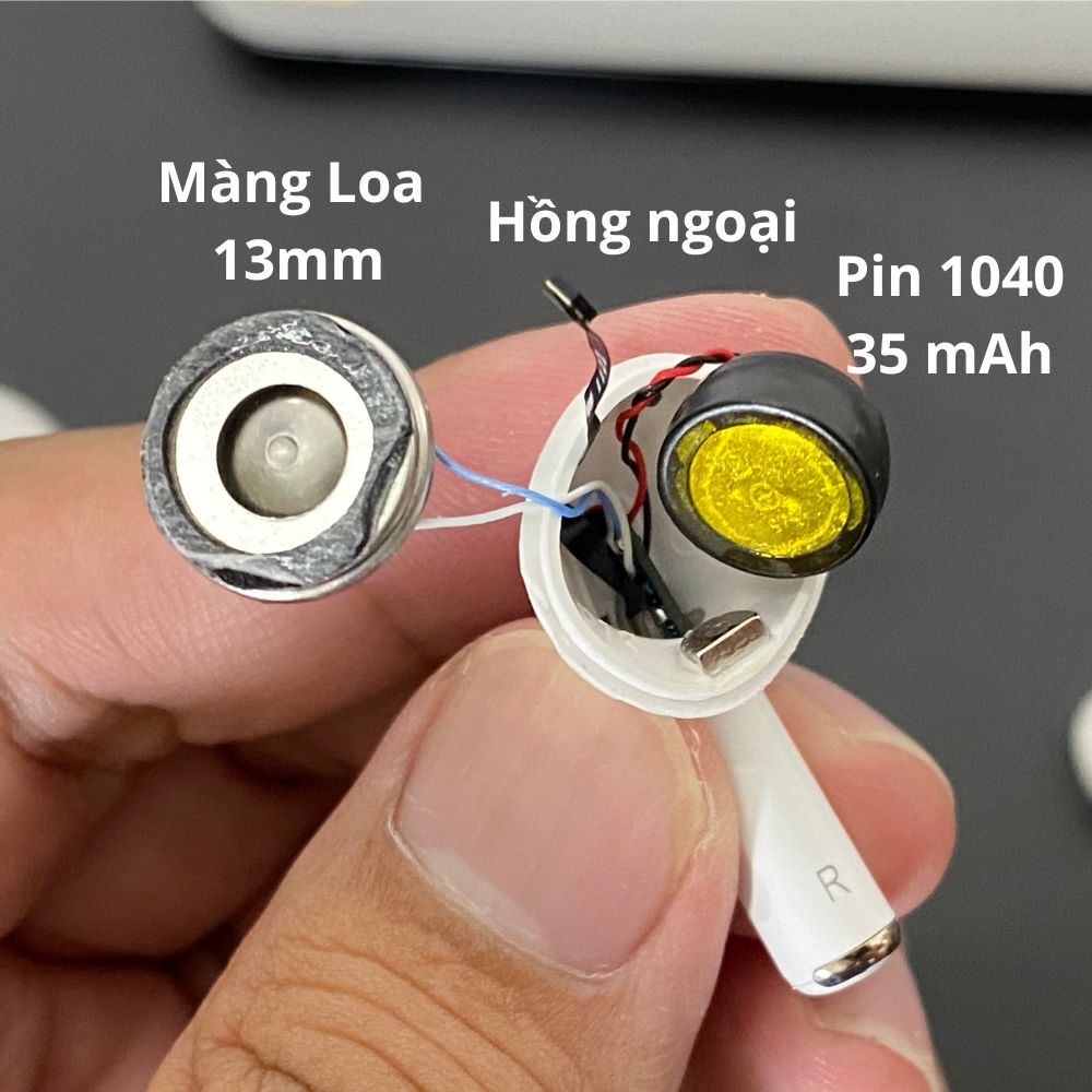 Pin nút Li-ion 3.6V LIR 1040 35mAh  cho tai nghe Bluetooth TWS