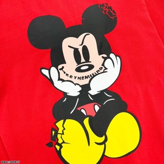 áo phông đỏ micky smile cho nữ