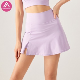 chân váy tennis chân váy thể thao váy quần vợt 2 Trong 1 Lưng Cao Mau Khô Thời Trang Tập gym Yoga quần giả váy
