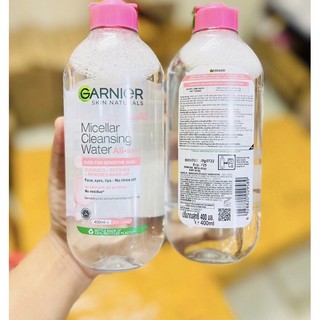 Nước tẩy trang Garnier Micellar Cleansing Water 400ml (đủ màu)