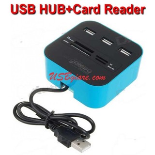 Combo hub usb 3 port và đầu đọc thẻ đa năng
