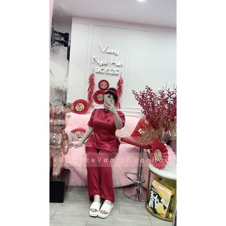 ( 60-90KG ) SET ĐỒ LAM LỤA GẤM BIGSIZE VƯƠNG NGỌC HÂN