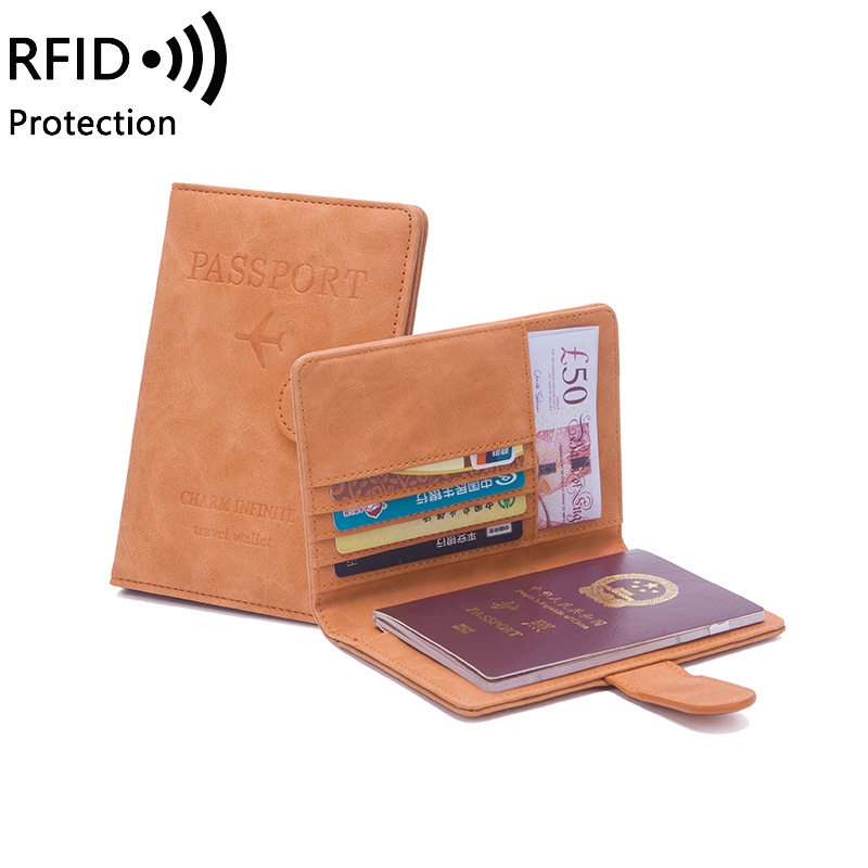 Ví Đựng Hộ Chiếu Đa Năng Bằng Da Cỡ Lớn Thời Trang Unisex