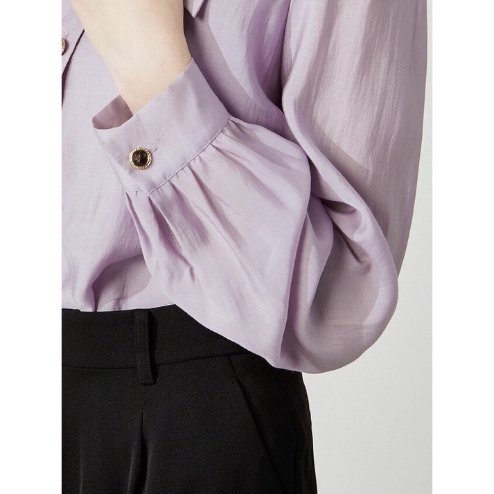 Áo sơ mi tím CHIU-SHUI