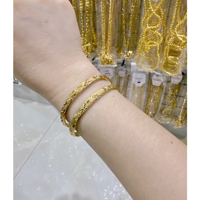 Vòng cặp cao cấp dát vàng 18