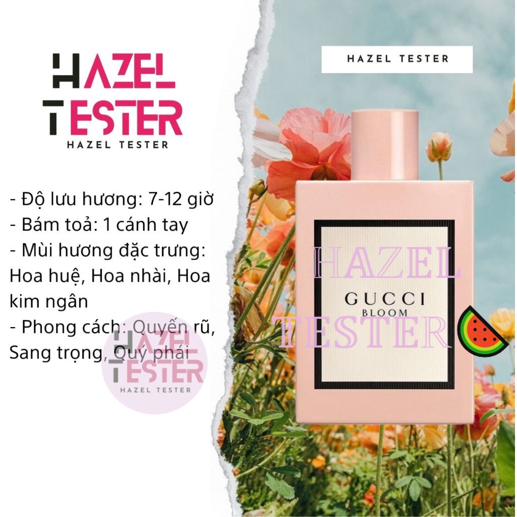 ✨ Nước Hoa Nữ Gucci Bloom For Women Edp [ʜᴀᴢᴇʟ ᴛᴇsᴛᴇʀ]