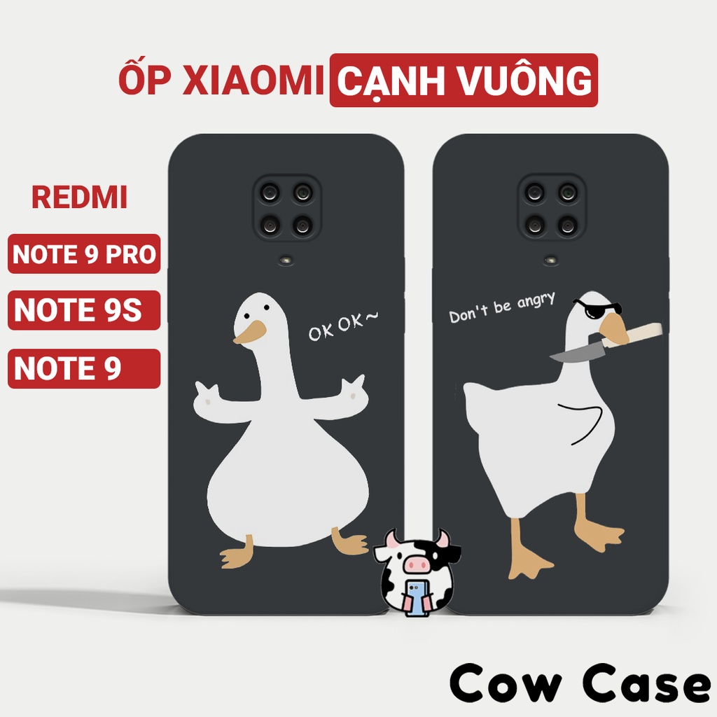 Ốp lưng Redmi Note 9s / Note 9 Pro cạnh vuông Cowcase | Vỏ điện thoại Xiaomi bảo vệ camera toàn diện BC4