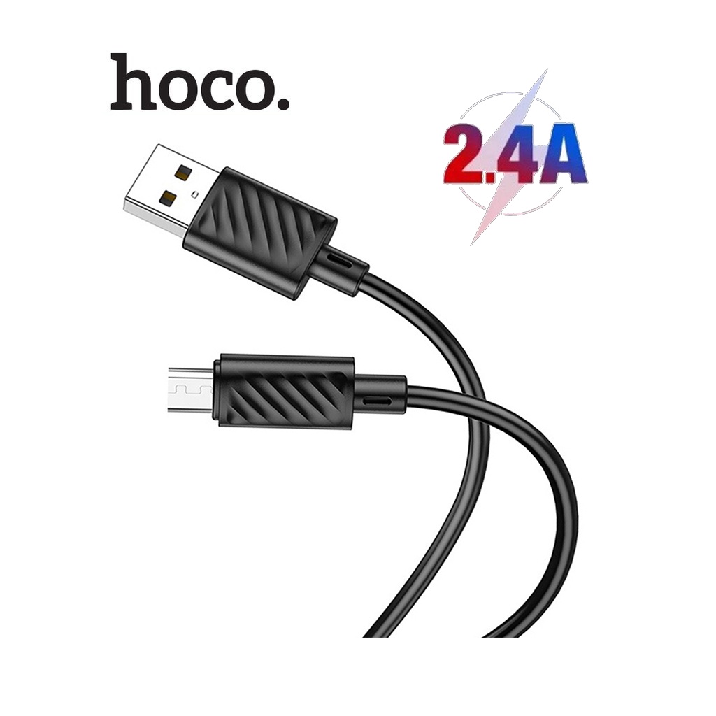 Cáp sạc 2.4A Hoco X88 Micro thiết kế chống gãy gập cho Android dài 1M ( Đen )