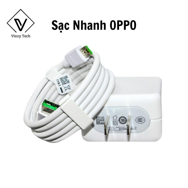 Sạc nhanh Oppo kèm dây sạc Oppo 20W Type C và Micro VOOC R17 chính hãng VINZY Bảo hành 6 tháng lỗi 1 đổi 1