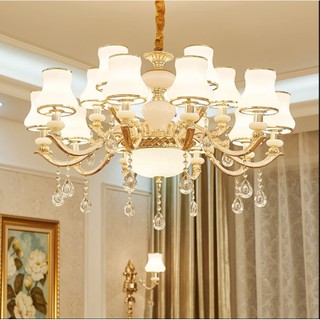 Đèn chùm KAMI 15 tay hàng chuẩn xịn phong cách hiện đại - kèm bóng Led chuyên dụng (ảnh chụp thật 100%)