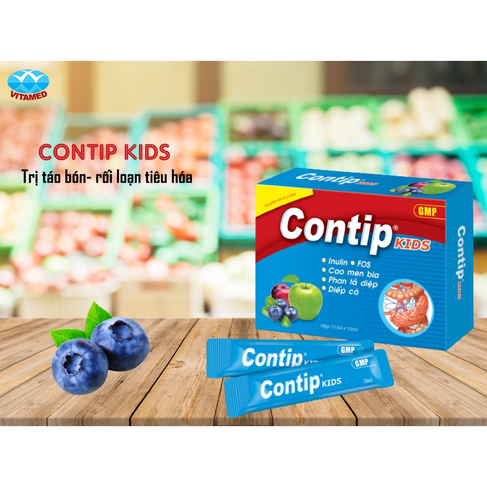 CONTIP KIDS - Bổ Sung Chất Xơ, Hỗ Trợ Nhuận Tràng, Thông Tiện, Giảm Táo Bón, Hỗ Trợ Tăng Cường Tiêu Hóa
