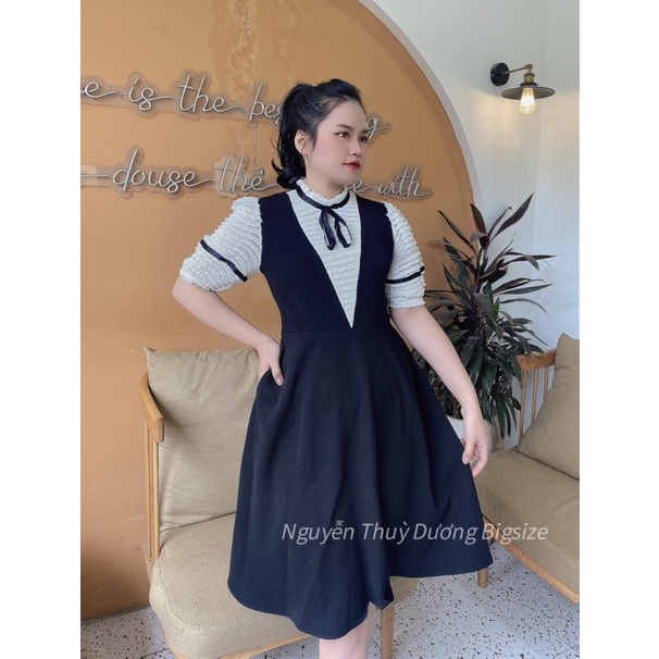 Bigsize 60-90kg váy kiểu phối siêu xinh