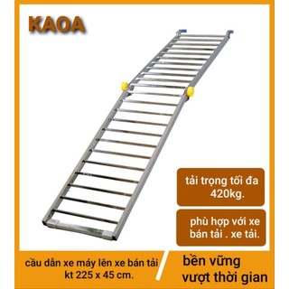 Thang dẫn xe máy lên xe bán tải. kt 225x45cm