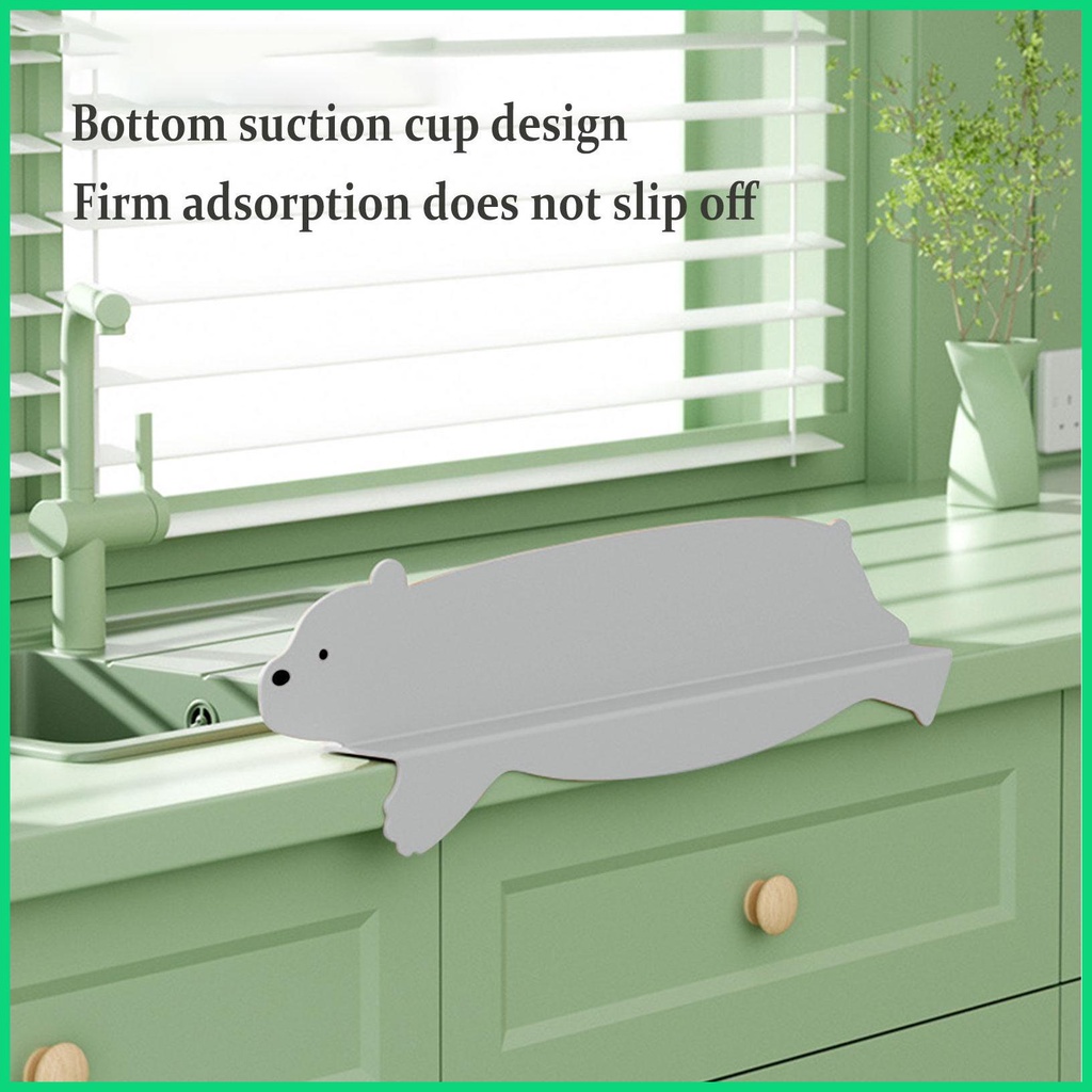 Tấm Chắn Bắn Nước Bằng Silicon Hình Gấu Hoạt Hình Gắn Bồn Rửa Chén / Nhà Bếp / Phòng Tắm