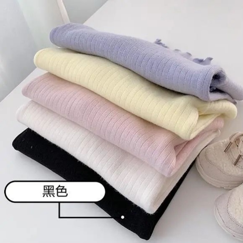 Áo Thun Dài Tay Vải Lông Dày Thời Trang Thu Đông Mới Cho Bé Gái