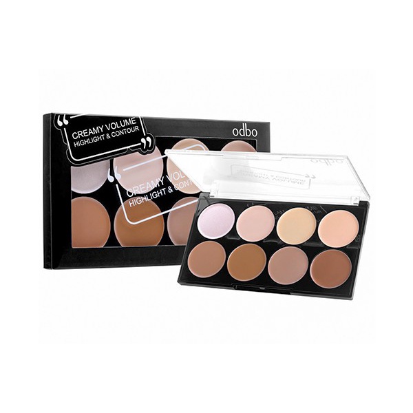 Set kem tạo khối và bắt sáng Odbo Creamy Volume Highlight & Contour