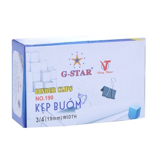 Hộp 12 cái kẹp bướm kẹp bướm g-star 19mm