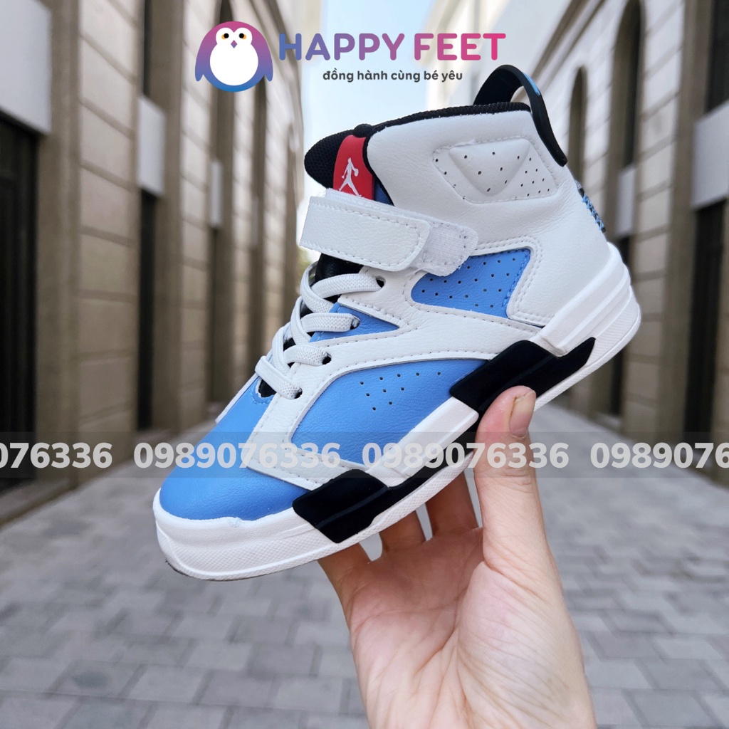 giày cho bé thể thao cao cổ sneaker trẻ em Happy Feet No363