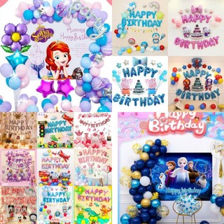 [SALE] Bộ bóng chữ siêu nhân, elsa heo peppa kitty trang trí sinh nhật, set bóng trang trí sinh nhật