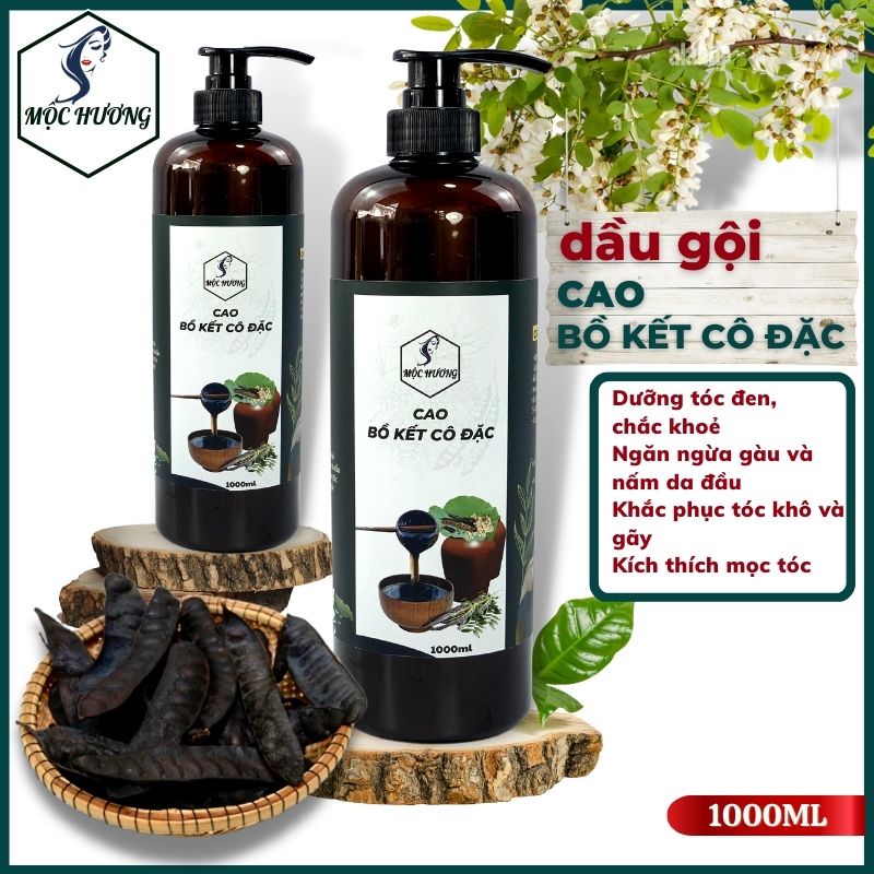Dầu gội CAO BỒ KẾT Mộc Hương - Giúp tóc óng ả chắc khoẻ, đen mượt vào nếp 500ml & 1000ml