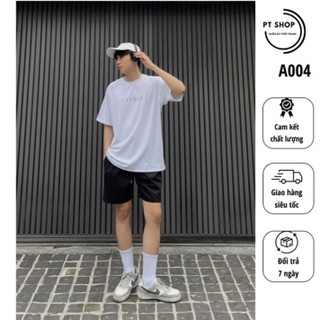 Áo thun, áo phông CAPMAN, áo nam nữ unisex dáng basic phom rộng tay lỡ A004