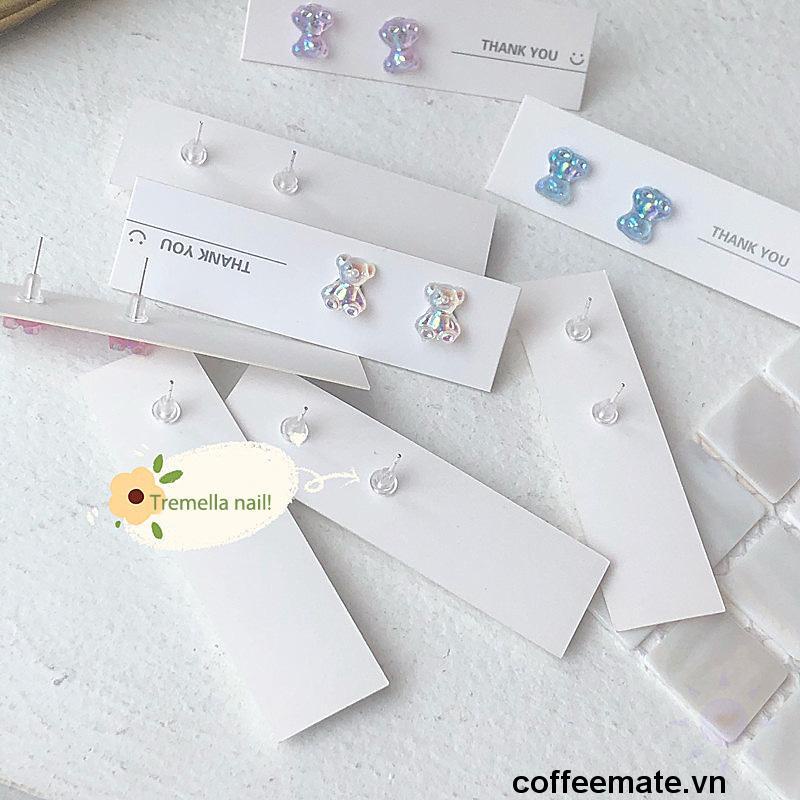 ⚡Khuyên Tai Nhựa Acrylic Hình Gấu Màu Sắc Ngọt Ngào Thời Trang Cho Nữ