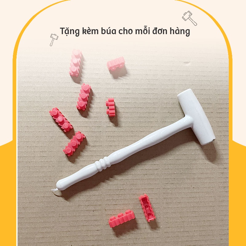 Đồ chơi Lego Gấu Bearbrick trắng, đồ chơi lắp ráp, mô hình lắp ráp Bearbrick 3D decor trang trí, quà tặng lego