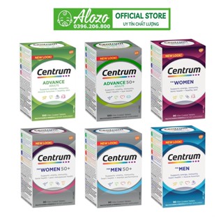 Viên Uống Bổ Sung Vitamin Tổng Hợp Centrum, Centrum Advance & Centrum Advance 50+ hộp 100 viên